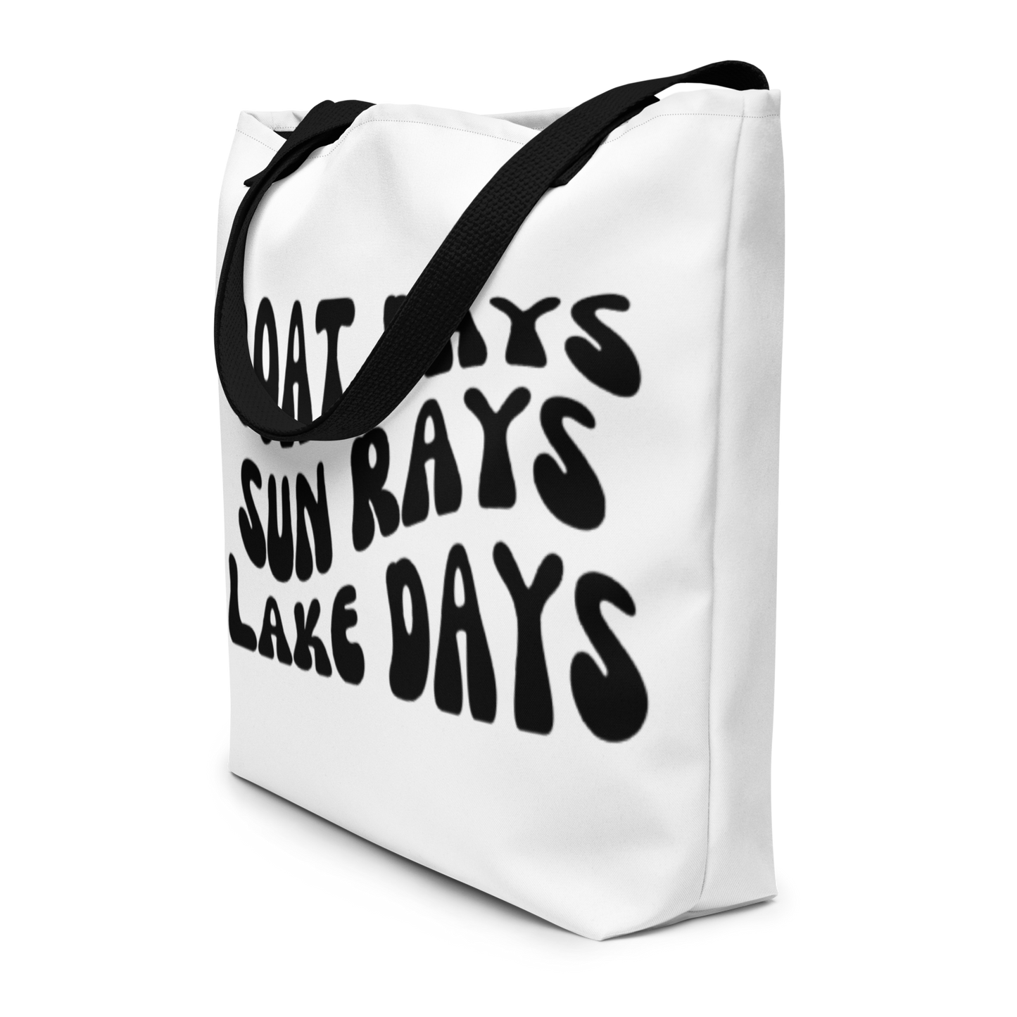 Lake Days Large Tote Bag